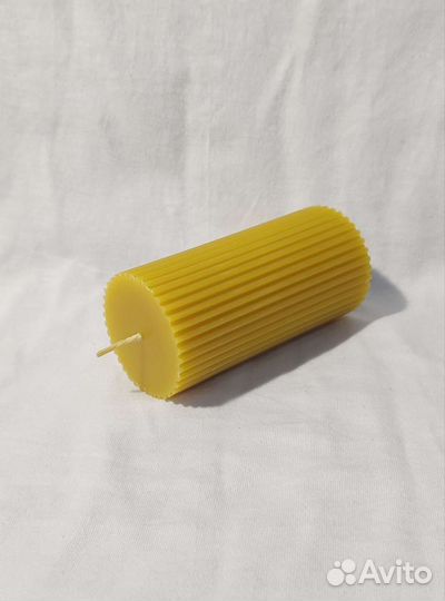 Натуральные восковые свечи (рифлёная)