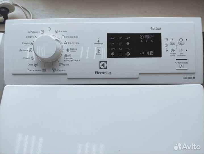 Вертикальной загрузки стиральная машина Electrolux