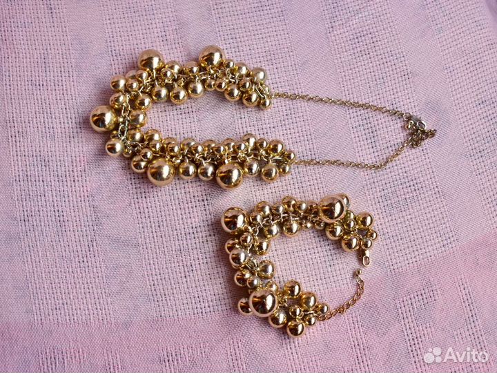 Колье и браслет. Бижутерия