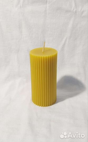 Натуральные восковые свечи (рифлёная)