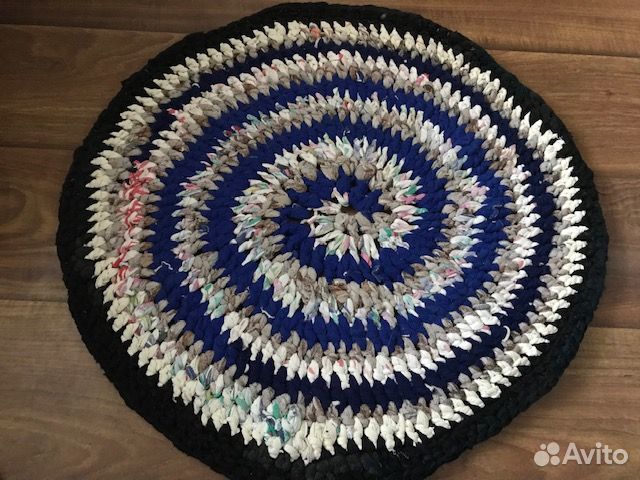 Коврики круглые плетеные
