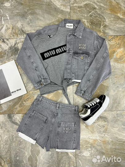 Куртка/футболка/шорты/кеды miu miu 36-41