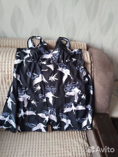 Купальник женский слитный с юбочкой вокруг