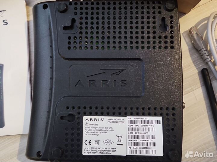 Модем с wifi роутером Arris wtm552b