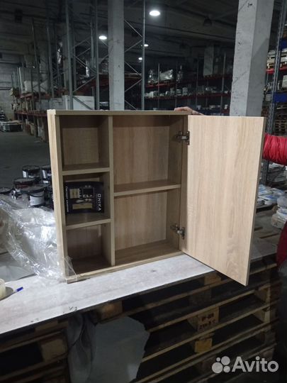 Шкаф зеркало Легран, дуб Галифакс универсальный