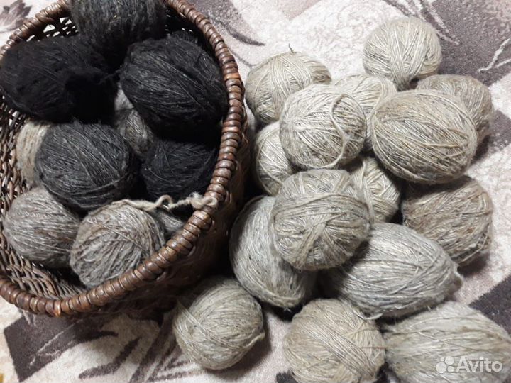 Пряжа для вязания натуральная овечья шерсть