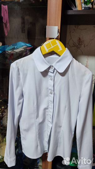 Блузка белая для девочек 122