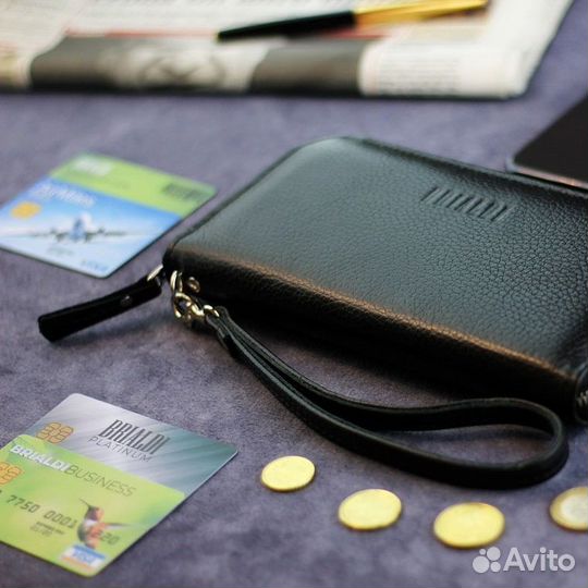 Клатч Brialdi Silvio (Сильвио) relief black