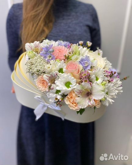 Люлька коляска с цветами