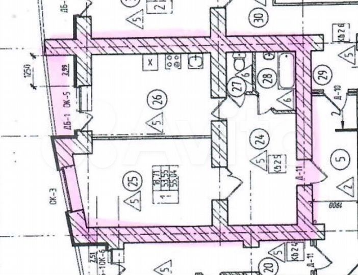 1-к. квартира, 56 м², 11/15 эт.