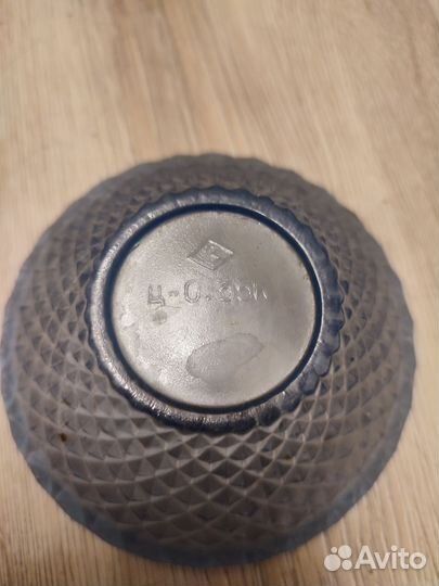 Садатницы СССР голубое стекло винтаж