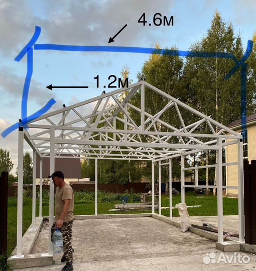Металлические фермы 4,6м