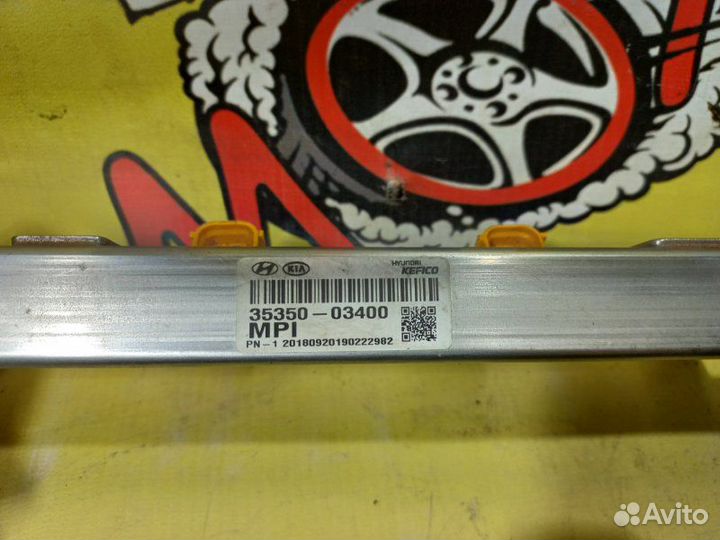 Топливная рампа с форсунками Kia Rio IV 4 FB 1.4