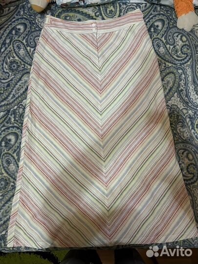 Льняная юбка длинная