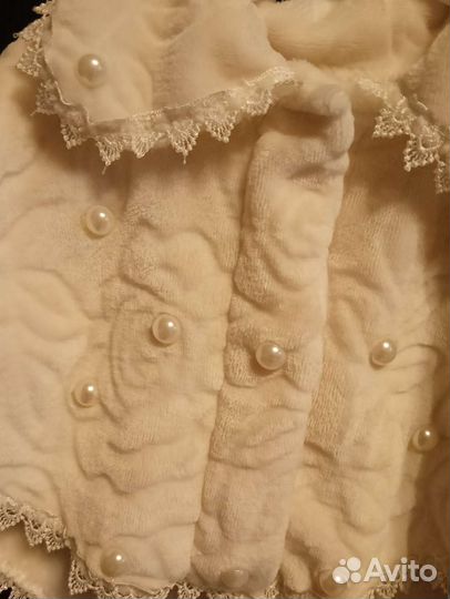 Пончо меховое для девочек на утренник