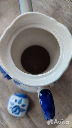 Кувшин и сахарница, старая гжель