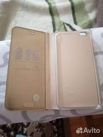 MI-5C. чехол-книжка. В плёнке. цвет золото