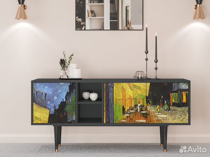 Тв-тумба T5 - Антрацит - Café Terrace AT Night