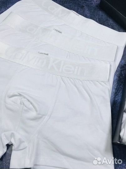 Трусы мужские боксеры calvin klein белые арт.1053