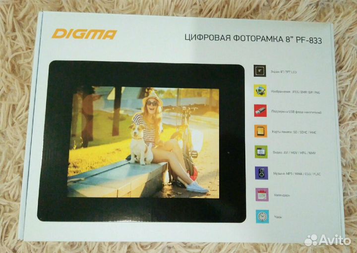 Цифровая фоторамка digma PF-833 Black