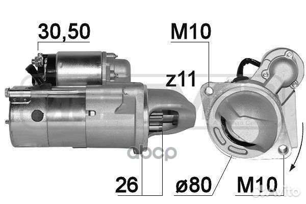 Стартер hyundai/KIA 2.0CRDi/2.2CRDi 2kw 220893 Era