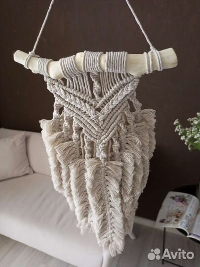 Панно макраме плетеное украшение и декор на стену