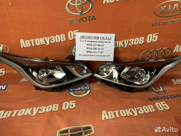 Фары на Киа рио 4 дорестайлинг