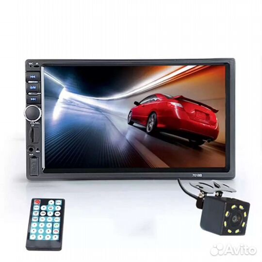 Автомагнитола 2din HD+камера+пульт