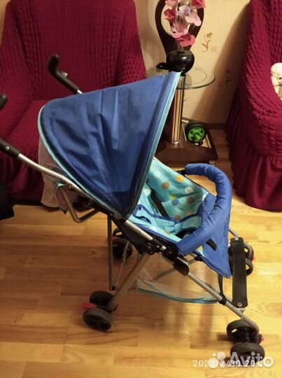 Прогулочная коляска трость бу