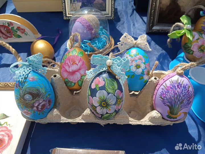 Пасхальное яйцо деревянное, сувенир