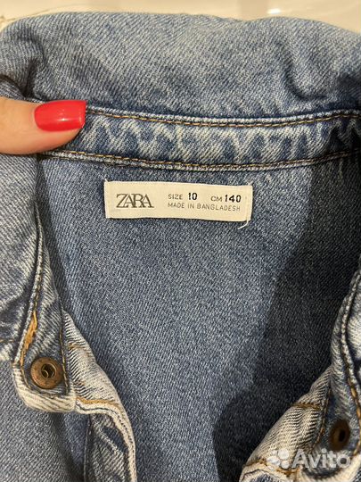 Платье для девочки zara джинсовое