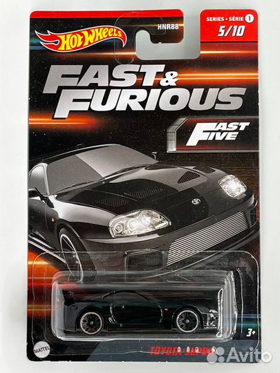 Hot Wheels Toyota Supra Fast & Furious (Чёрный)