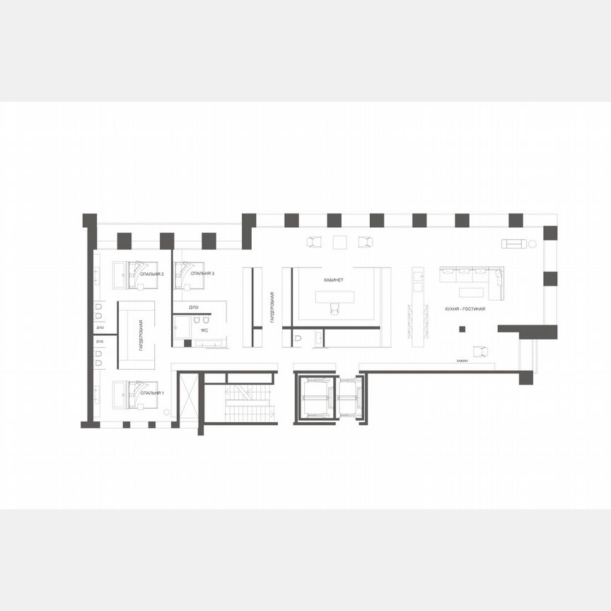3-к. квартира, 289,2 м², 4/8 эт.