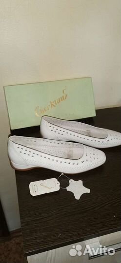 Кожанные балетки