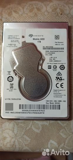 Жесткий диск HDD 1 тб