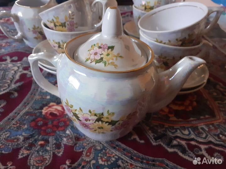 Чайный сервиз перламутр СССР