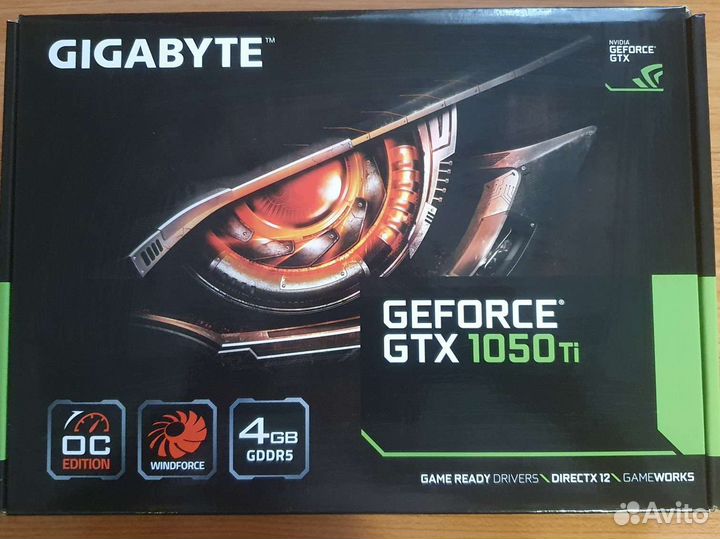 Видеокарта Gigabyte gtx 1050 ti OC 4gb