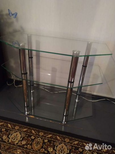 Стеклянная тумба новая