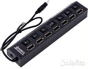 Концентратор USB HUB 7 гнезд, 57918