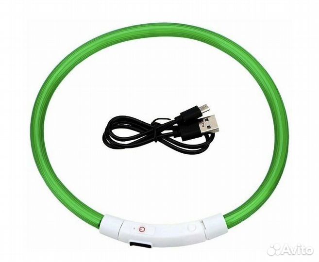 Ошейник для собак светящийся, 3 режима, до 50 см