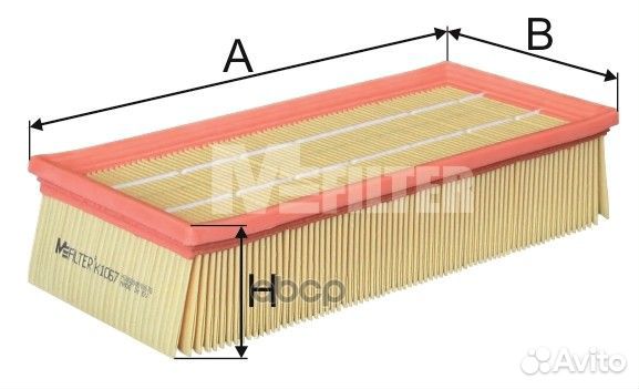 Фильтр воздушный K1067 M-Filter
