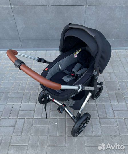 Коляска 3в1 оригинал Brand Luxmom 701(Black Star)