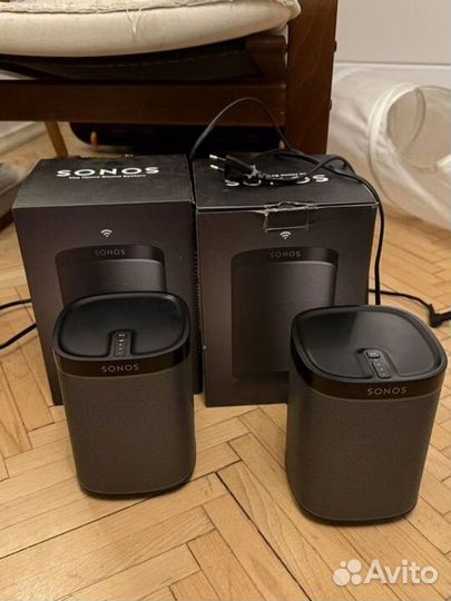 Sonos play 1 black 2шт