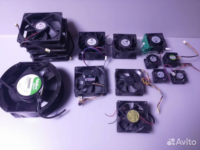Кулеры 40-120мм и др много разных размеров