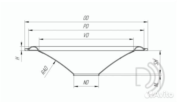 Диффузор для сабвуфера 12