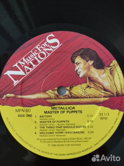 Metallica - Master of Puppets (UK 1st press 1986)