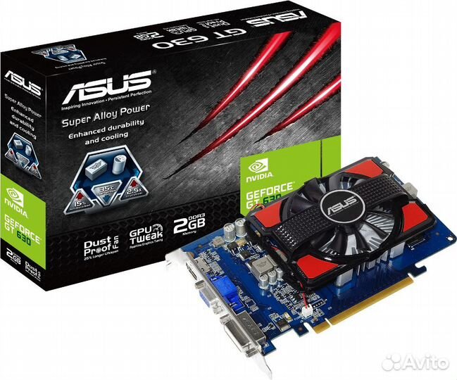 Видеокарта asus GT630-2GD3