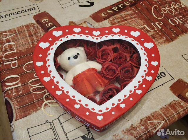 Мыльные розочки в подарочной упаковке