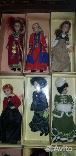 Куклы Дамы Эпохи и Куклы в народных костюмах