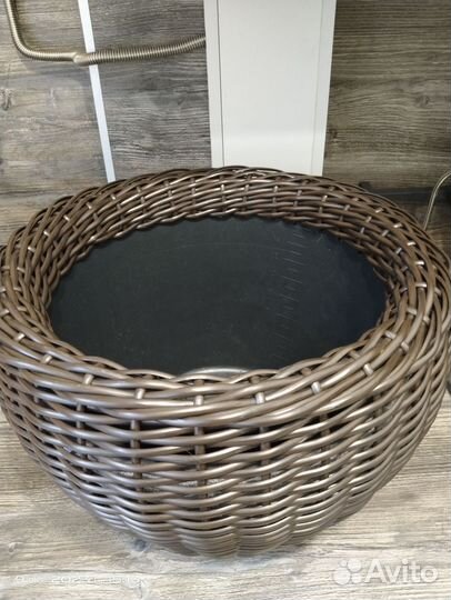 Кашпо-горшок из ротанга 20 литров. Для цветов